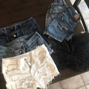 7 pairs of American Eagle Outfitters Jean shorts